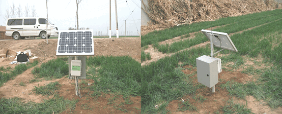 墑情自動監測儀器安裝現場一